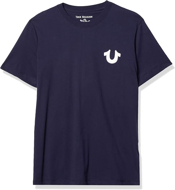 True Religion Men's U Tr Logo Graphic Short Sleeve Crewneck Tee