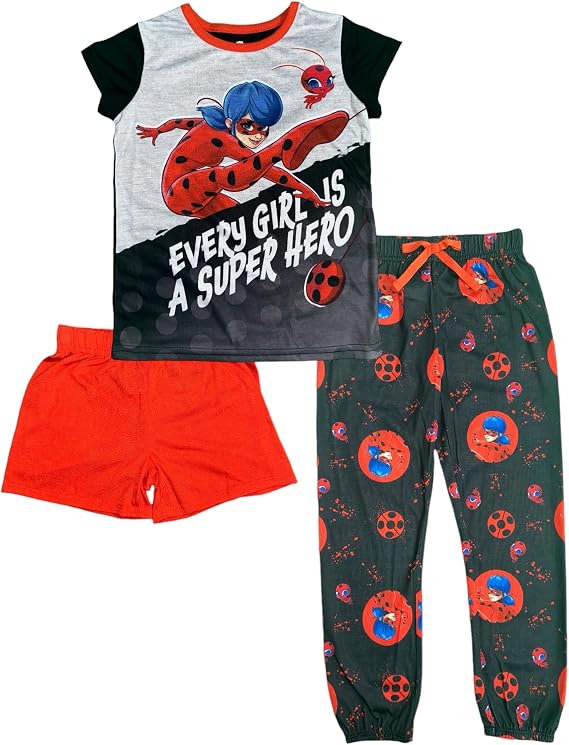 Miraculous Lady Bug Girls パジャマ 寝間着セット