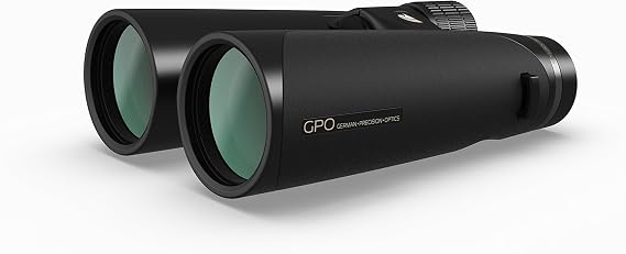 GPO German Precision Optics Passion HD 10x50mm Schmidt-Pechan Binocular, Double HD Glass, GPObright & PASSIONdrop Hydrophobic Lens Coating, Black Magnesium Micro-Bridge & Body (B660)