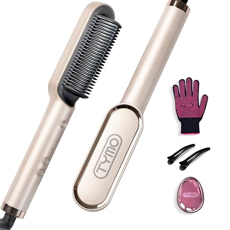 TYMO Ring Straightening Brush Hair Straightener Brush - Ceramic