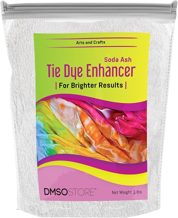 Tie Dye Enhancer 1 lb. Sodium Carbonate (Soda Ash) 99.95% Purity for Brighter Results.