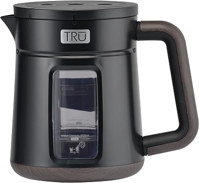 Tru Rapid Cold Brew Coffee Maker by Select Brands - Fast Cold Brew Machine with 3 Brew Settings - Features Removable Brew Chamber & Patented Vacuum Technology