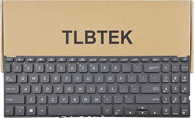 TLBTEK Backlight Laptop Keyboard Replacement Compatible with Asus Vivobook 15 F512 F512DA F512JA F512FA F512UA, Vivobook X512 X512FA X512DA X512JA X512UA Series Laptop