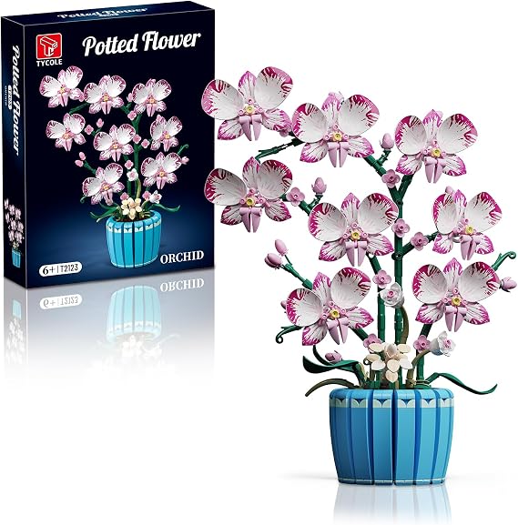 TYCOLE Botanical Orchids Building Set 779PCS for Kids Adults Teens