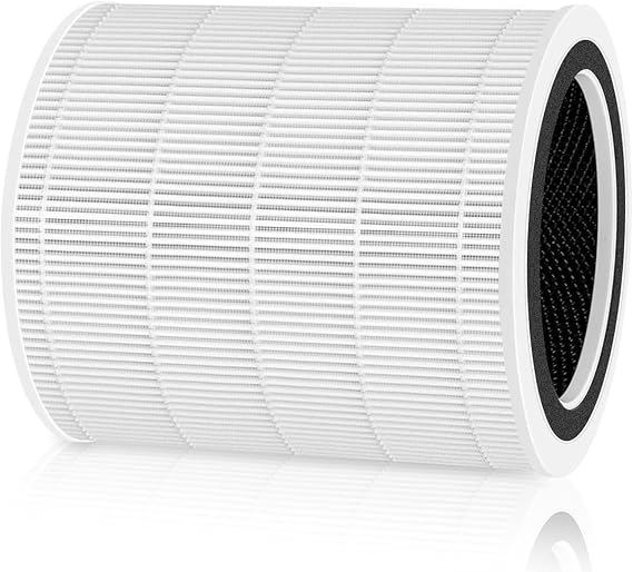 Replacement Air Filter Core 400S Compatible With LEVOIT Air Purifier Core 400 Core 400S-RF,3-In-1 Filter, H13 True HEPA Replacement Filter, Efficiency Activated Carbon(White-1 Pack)