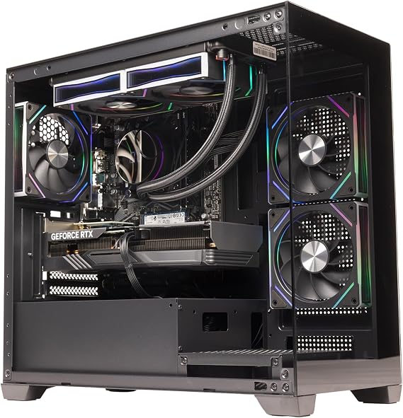 GTR Gaming PC | AMD Ryzen 7 5800X | RTX 5070 12GB GDDR7 | 32GB DDR4 3600MHz | 1TB NVMe SSD | 750W 80+ Gold PSU | ARGB Glass Case | Wi-Fi | Windows 11 Home