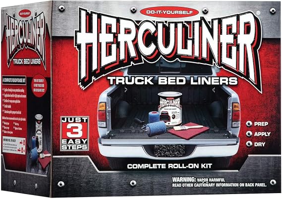 HERCULINER Grey 6 Foot Truck Bed Roll on Bedliner Kit
