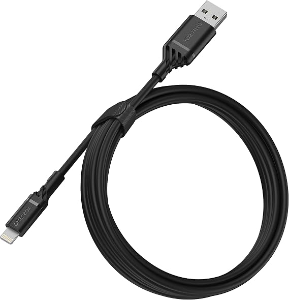 OtterBox USB-A to Lightning Cable, 2M - Black