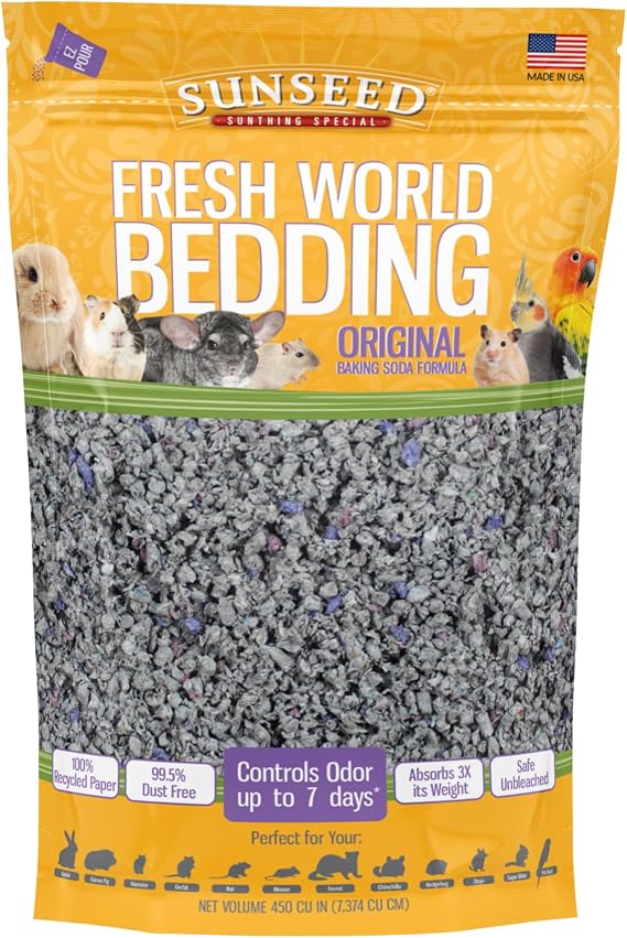 VitaKraft Sunseed Fresh World Paper Bedding for Small Animal/Bird 450 cu in
