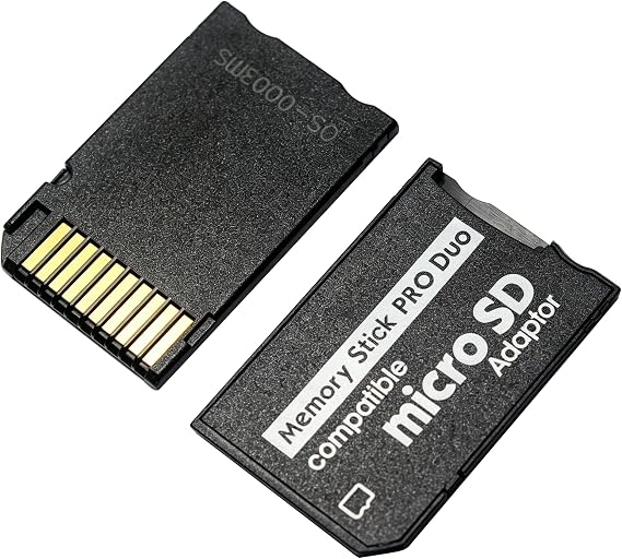 2Pcs Memory Stick Pro Duo Adapter, Psp Memory Card