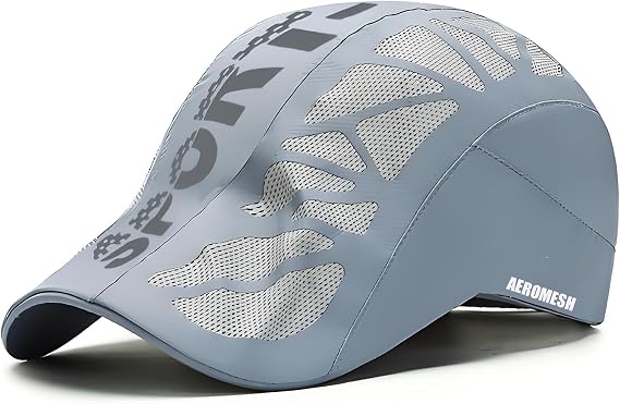 Sport Cap - Ultra Breathable Mesh Cap, Moisture Wicking Quick-Dry Adjustable, Lightweight Performance Cooling Caps