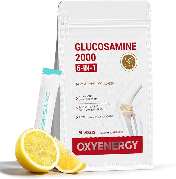 OxyEnergy Glucosamine Chondroitin MSM 2000 mg Joint Support Supplement