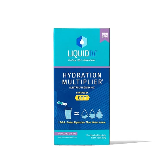 Liquid I.V, Hydration Multiplier Drink Mix Concord Grape, 10 Count
