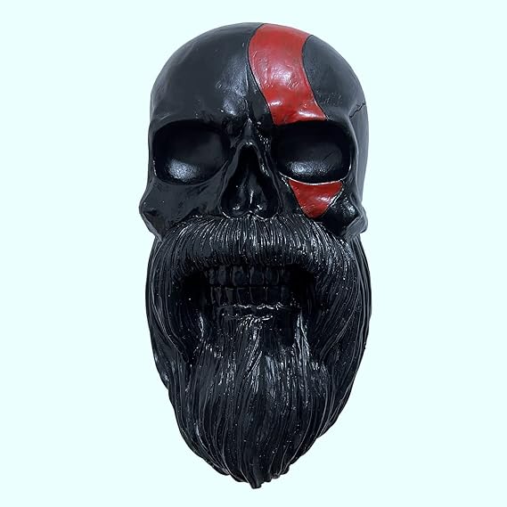 Skull Helmet Holder Motorcycle Beard Helmet Holder Essential for Motorcycle Helmet Stand Crafts for Wall Decor