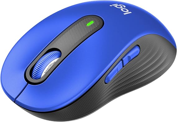 Logitech Signature M650MBL Wireless Mouse, Quiet, Bluetooth, Regular Size, Blue, Logi Bolt, Not Compatible with Unifying, Windows, Mac, iPad, Android, Chrome OS, Scroll Wheel, Silent Mouse, M650, Authentic Japanese Product