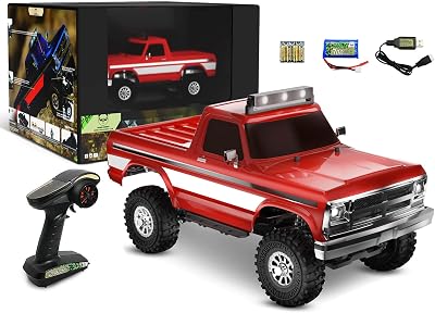 PANDA HOBBY RC Crawler 118 RC Rock Crawler 4x4,4WD Off Road RC Cars for Adults,RTR Remote Control Car,1:18 Scale RC Truck Cruiser Vehicle, All Terrains Waterproof Hobby RC Model Car,Tetra18 X2T,Red