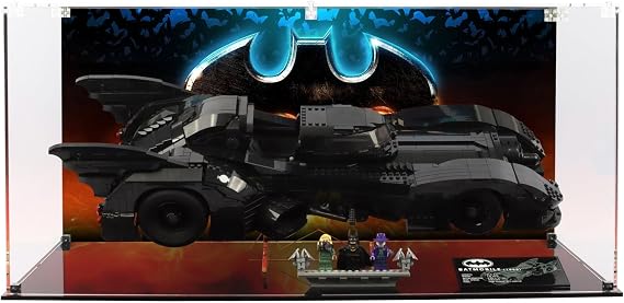Display Case compatible with Lego 76139 1989 Batmobile - (Print 1 Back Panel)