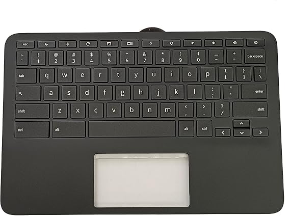 Replacement for HP Chromebook 11 G9 EE M47382-001 Laptop Upper Case Palmrest Keyboard Assembly Part Black
