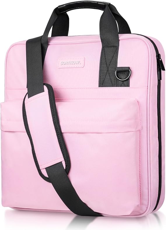 3 Ring Zipper Binder, Durable School Zip Binder, 2" 500 Sheets