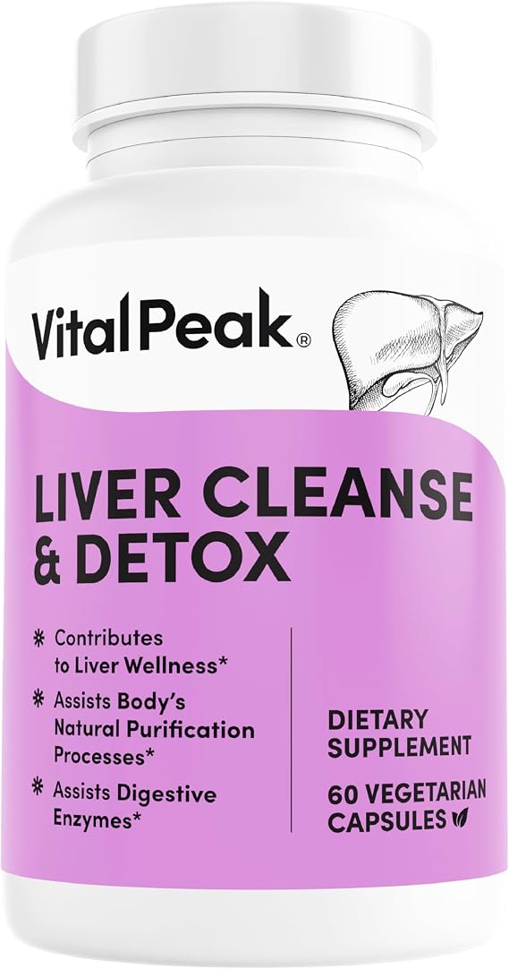 Liver Cleanse Detox & Repair Supplement with Milk Thistle, Turmeric, Beet Root, Ginger, Dandelion, Artichoke & Grape Seed Extract for Daily Liver Health - 60 Capsules