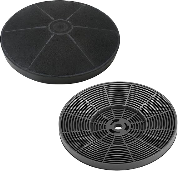 2Pcs Carbon Charcoal Filter for Cooker Hood, 175mm Diameter