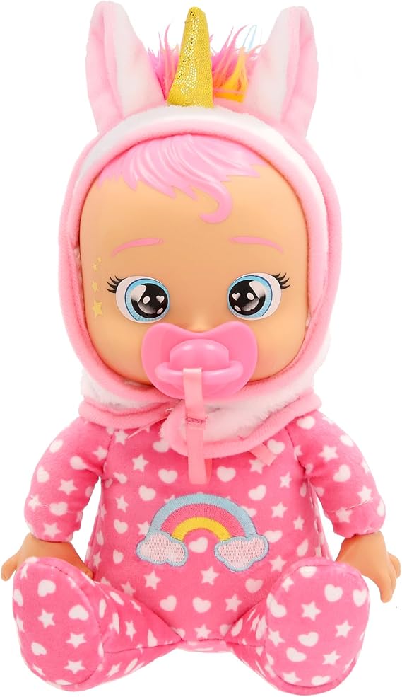 Cry Babies Dreamy Tiny Cuddles Plush Baby Doll Cries Real Tears Soft Newborn Style Doll Toy For Kids Age 3 Years and Up