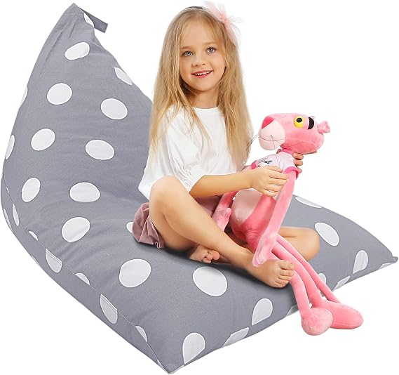 Aubliss Stuffed Animal Storage Bean Bag Chair Cover, 50"x 35" Extra Large