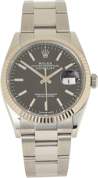 Pre-loved Black Stainless Steel Datejust 126234 36mm, Black