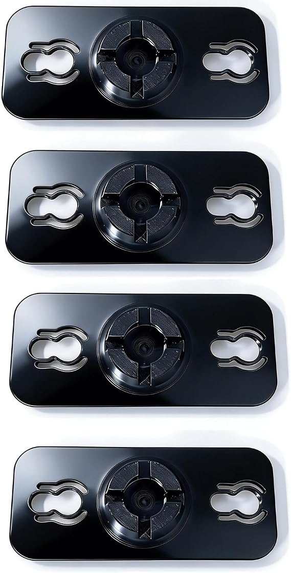 ZipWallスタイルシステム用3Dプリントユニバーサルダストバリアヘッド 軽量乾式壁リフォームダストコントロール4個 - ブラック