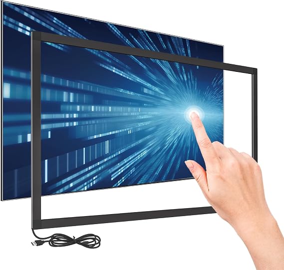 50 Inch 20 Points Infrared Touch Frame, Interactive USB Interface IR Touch Screen Overlay Use, Driver Free Intelligent, Suitable for Digital Signage