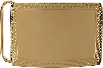 Trafalgar 30mm Scallop Edge Plaque Belt Buckle