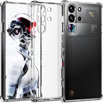 Compatible with ZTE Nubia Red Magic 10 Pro10 Pro10S Pro10S Pro Case, Ultra [Slim Thin] Flexible Clear TPU [Scratch-Resistant] Gel Rubber Skin Silicone Protective Phone Case Cover Clear