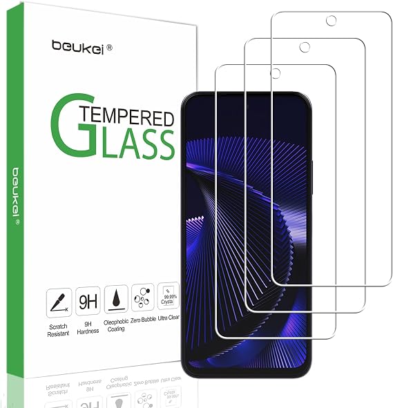 (3 Pack) Designed for NUU N30 Screen Protector Tempered Glass, 9H Hardness