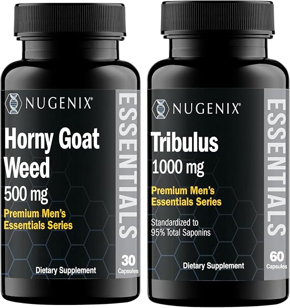 Nugenix Essentials Tribulus Terrestris and Horny Goat Weed Supplements
