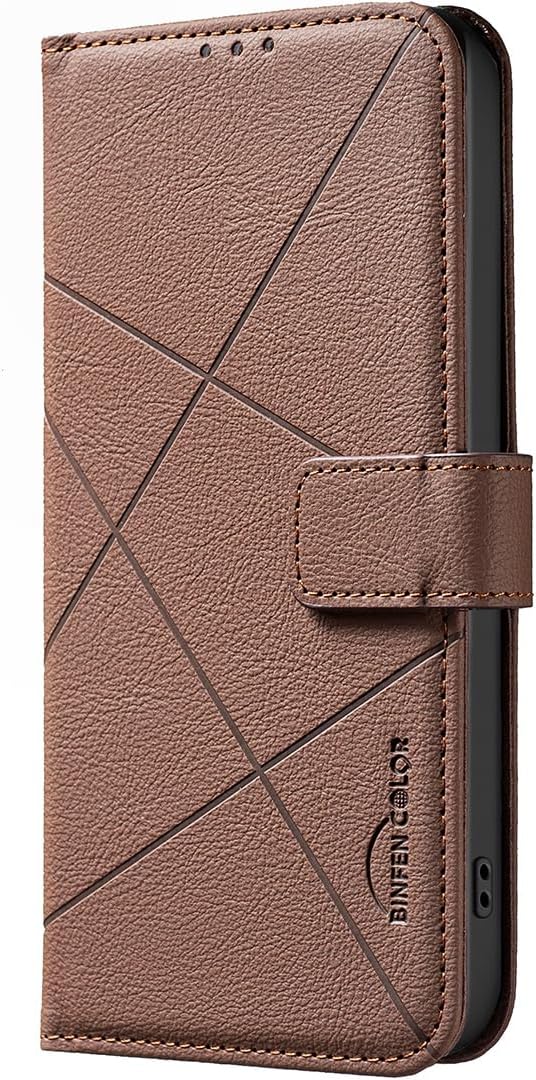 Compatible with/Replacement for Tecno Spark 20 Pro Plus PU Leather Wallet Case Flip Cover BFB35 (Brown)