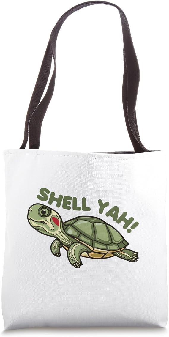 Red Eared Slider Turtle - Shell Yah! Tote Bag