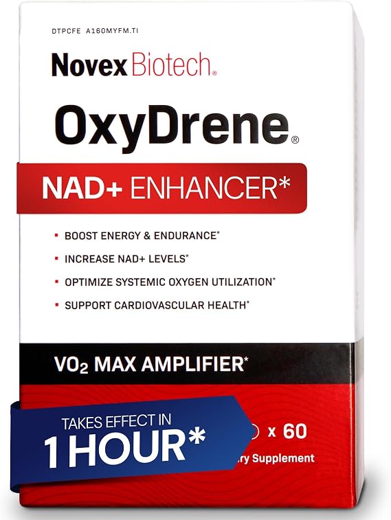Novex Biotech Oxydrene | NAD+ Support | Vo2 Max Boost | Energy + Endurance