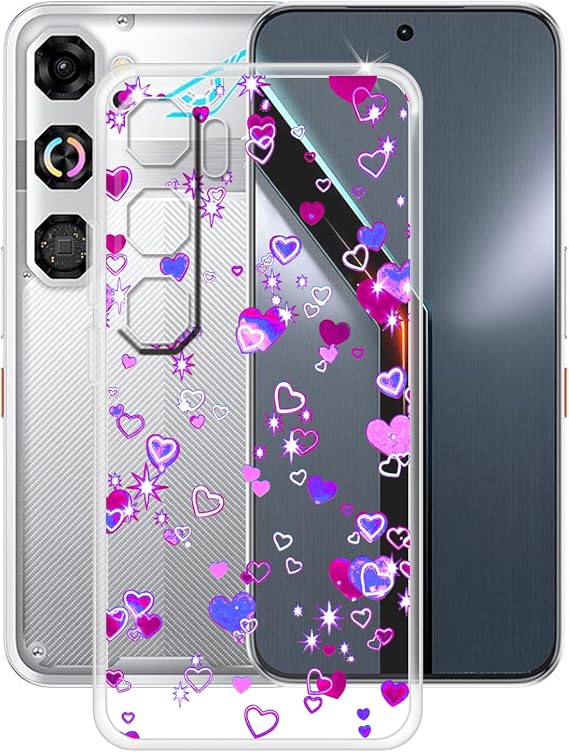 Case for Nubia Neo 5 GT (6.80 inches), Ultra-Thin Transparent Anti-Scratch Soft TPU Bumper Silicone Case Cover for Nubia Neo 5 GT - Love bubble