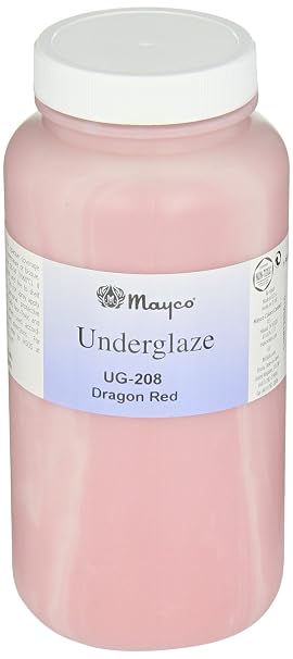 Sax - 1371069 True Flow Underglaze, Dragon Red, 1 Pint
