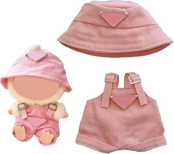 17cm Clothes Set (NO Doll), Pink Dresses for 17cm Dolls - Premium Fashion Dresses with Clothes Accessories, Luxury Chic Doll Clothing Cute Clothes for Dress up Unique Style