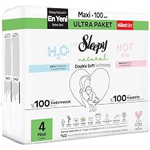 Sleepy Natural Double Soft Ultra Paket Külot Bez 4 Numara Maxi 100 Adet