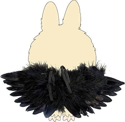 Doll Accessories 6.7in17cm Dolls Clothes No Doll Party Decoration Clothing for Plush Dolls Kawaii Angel Black Wings Outfit for for Dress up Style 7