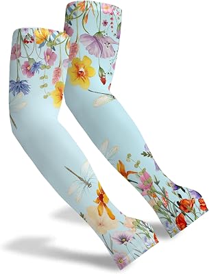 FISHEAL Sun Protection Gardening Sleeves - Women Men UV UPF 50 Cooling Arm Sleeves with Thumbholes Farming Fishing Outdoors