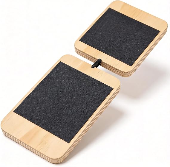 Icetop Foot Balance Board, Wooden Balance Board Non-Slip Surface for Home | Athletic Performance Portable Wobble Board for Exercise
