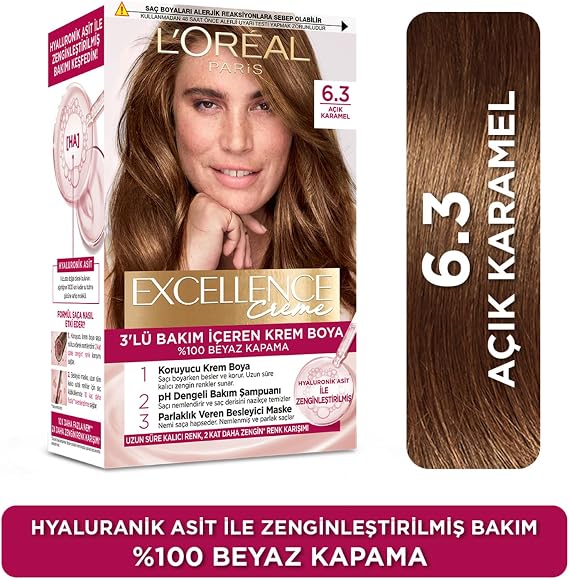 Excellence Creme Saç Boyası 6.30 Açık Karamel