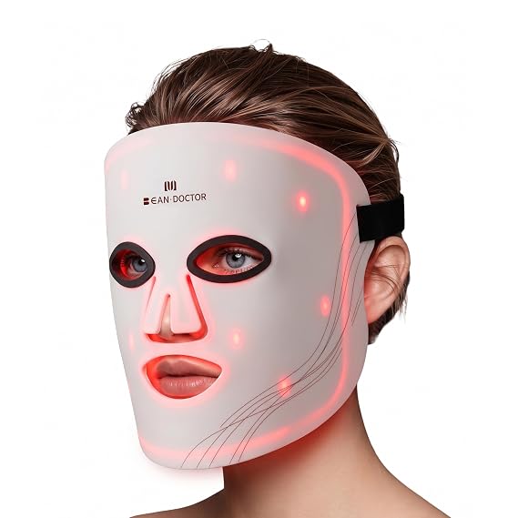 Red Light Therapy for Face, 6 EMS Intensity Levels Face Mask,354 LEDs, 4 Modes LED Therapy Mask, 2500mAh Rechargeable Controller, Anti-Aging, Skin Firming & Radiant Glow, for Home & Travel