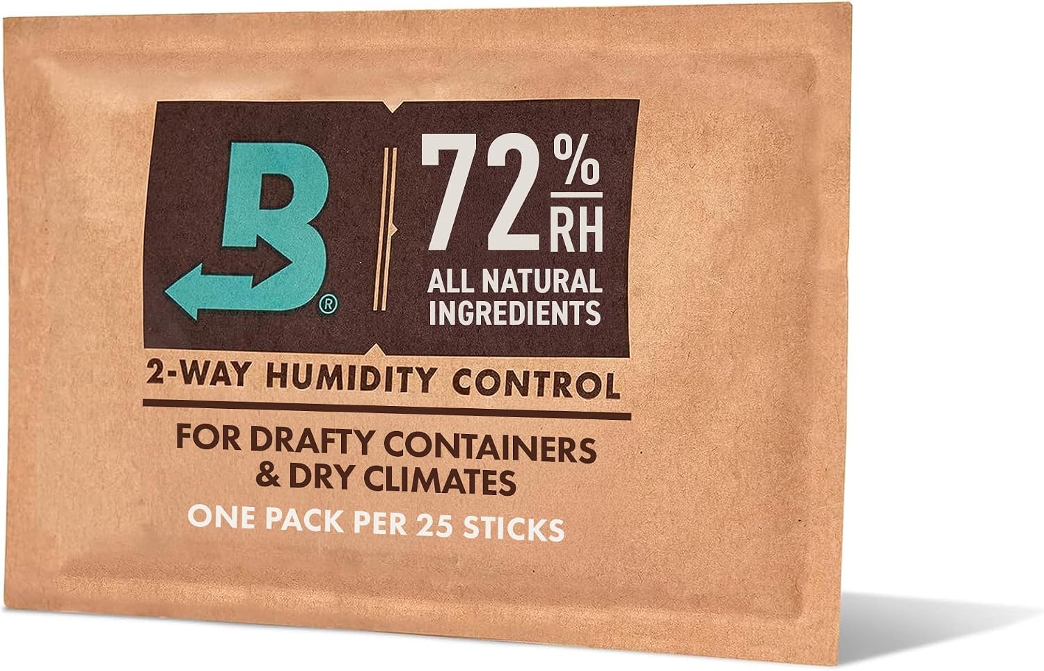 For Boveda-PurosTobacco | 72% RH 2 Way Humidity Control | Size 60 | Cigars for Use with a Moisture Can Retention | 1-Count Patented Technology for Cigar Humidors
