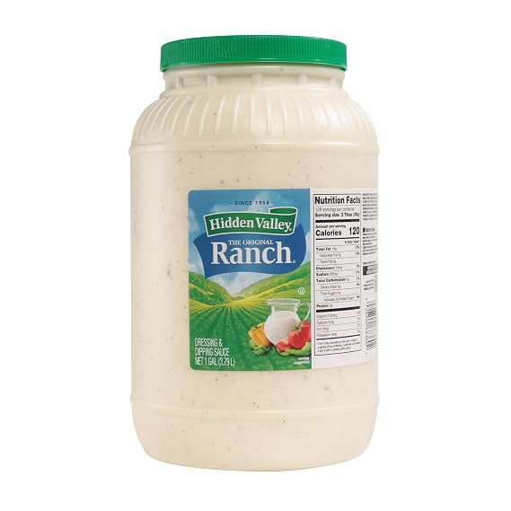 Hidden Valley Original Ranch Dressing, 1 Gallon Bulk Jug, by Ventura Foods