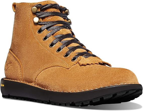 Danner 6" Logger 917 Womens Waterproof Gore-Tex Hiking Boots, Suede Lightweight, Removable OrthoLite Footbed, Vibram Outsole