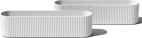 Veradek Demi Series Window Box Planter - Round Outdoor Planter